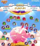 Tela principal do jogo Piggy Tap mostrando um porquinho coletando moedas